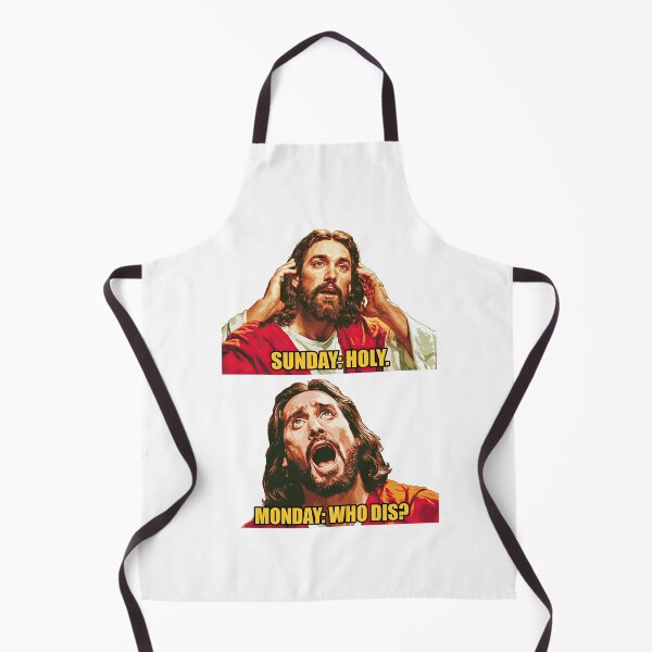 Item preview, Sunday Holy Monday Who Dis Red Lower Panel designed and sold by Piotrek0001.