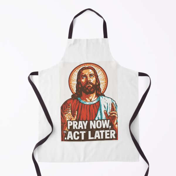 Item preview, Pray Now Act Later Jesus Red Shirt White Background designed and sold by Piotrek0001.