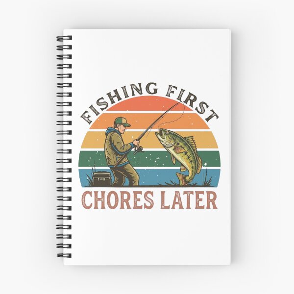 Item preview, Fishing First Chores Later designed and sold by BhadzCheetah.