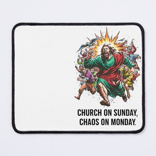 Item preview, Church on Sunday Chaos on Monday Chaotic Background designed and sold by Piotrek0001.