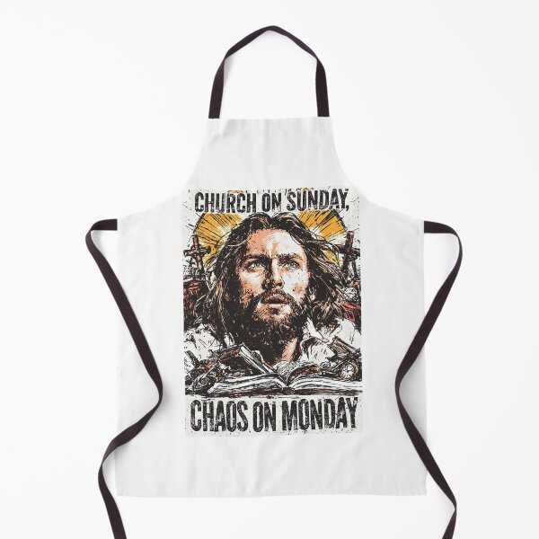 Item preview, Church on Sunday Chaos on Monday Black and White Grunge designed and sold by Piotrek0001.