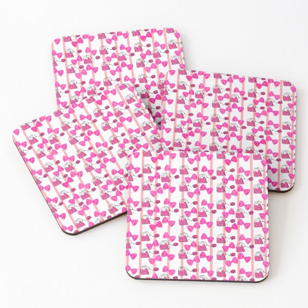 Item preview, Candy Pink Coquette Bow Pattern – Cute Girly Aesthetic, “Girl Stuff” Graphic Design, Y2K Soft Girl Style | Pink Stripes designed and sold by VirtuallyCreativ .