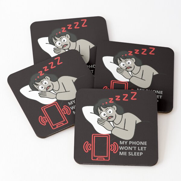 Item preview, My Phone Won’t Let Me Sleep – Funny Insomnia Design designed and sold by Tadeusz1.