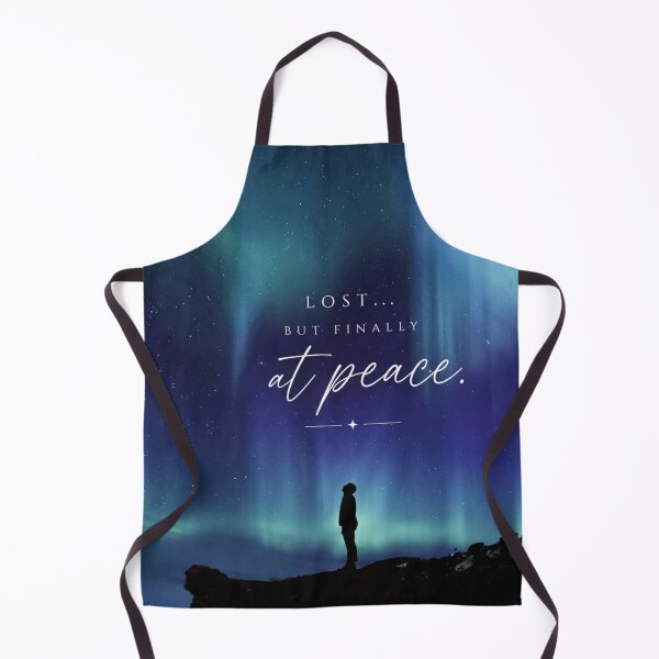 Item preview, Lost But At Peace Quote | Calm Night Sky Aesthetic | Healing & Self Reflection Poster designed and sold by NA-art725.