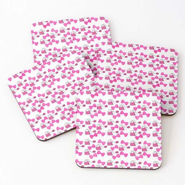 Item preview, Sweet Pink Coquette Bow & Tea Pattern – Cute Girly Aesthetic, “Girl Stuff” Graphic Design, Y2K Soft Girl Style designed and sold by VirtuallyCreativ .
