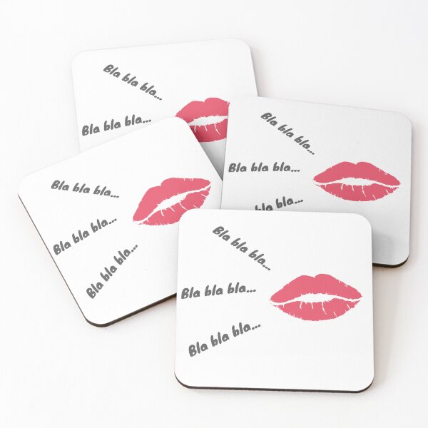 Item preview, Funny Lips Bla Bla Quote – Sassy Talk Graphic Design designed and sold by NeO² Studio.
