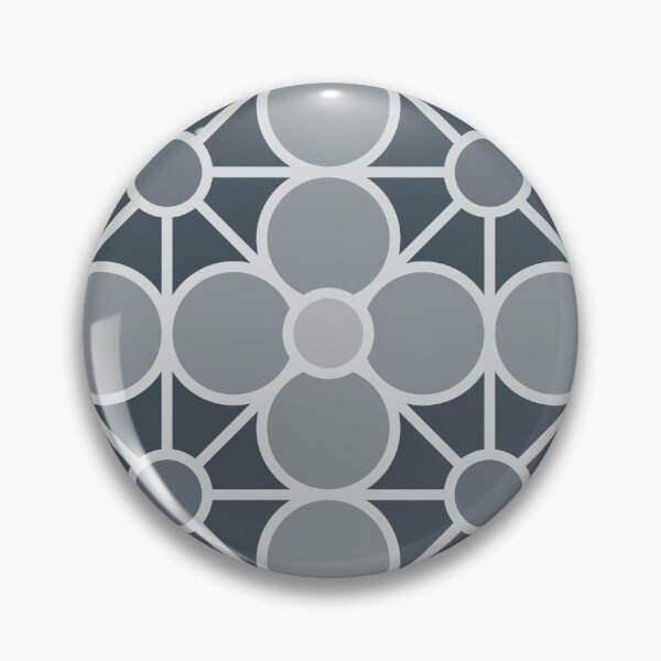 Item preview, Geometric Pattern: Plumeria: Pebble designed and sold by Red Wolf.