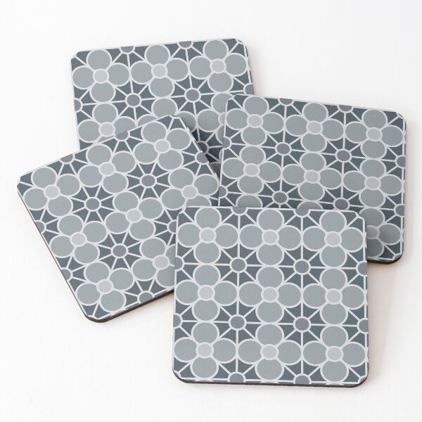 Item preview, Geometric Pattern: Plumeria: Pebble designed and sold by Red Wolf.