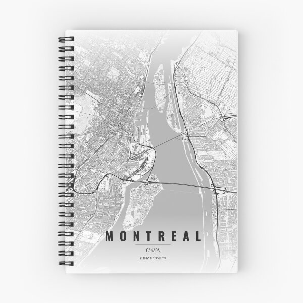Item preview, Montreal, Canada - City Map (Contrast) designed and sold by Fish4Maps.