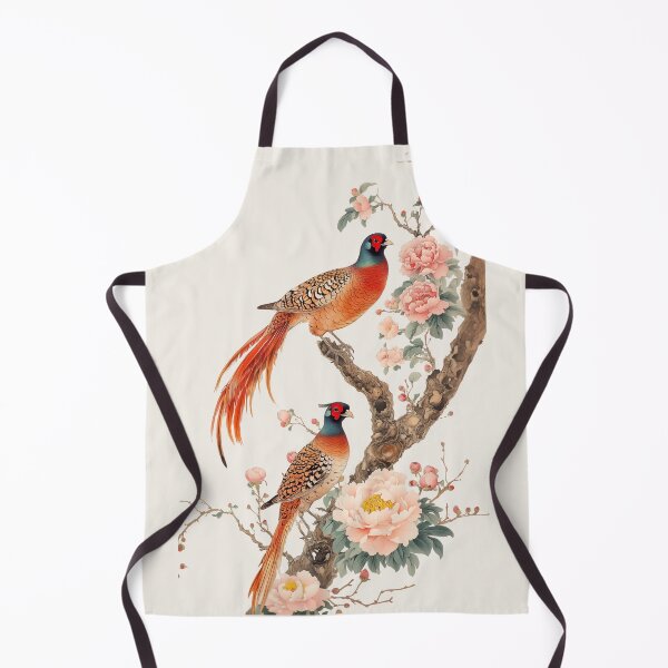 Item preview, Pheasants on Peony Branch Chinoiserie Bird Print designed and sold by BestVarieties.