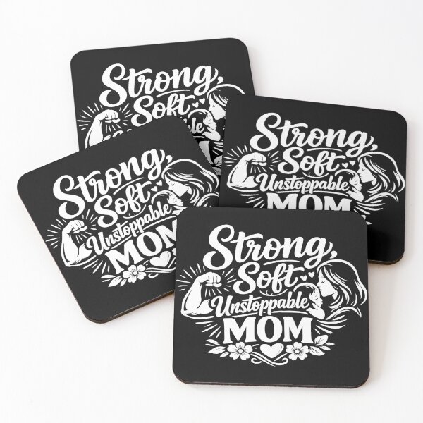 Item preview, Strong Soft Unstoppable Mom – Empowering Motherhood Quote | Mom Life Gift Design designed and sold by Teetreasure2.