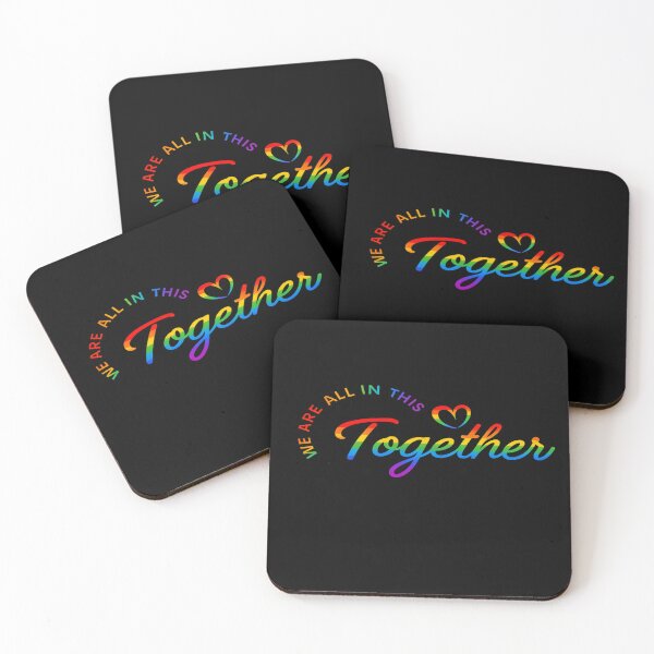 Item preview, We Are All In This Together Rainbow Shirt | Pride Unity Tee designed and sold by DesignerThreads.