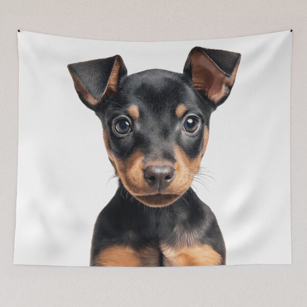 Item preview, Adorable Miniature Pinscher Pup for Cute Min Pin puppy lovers designed and sold by LazyOwlStore.