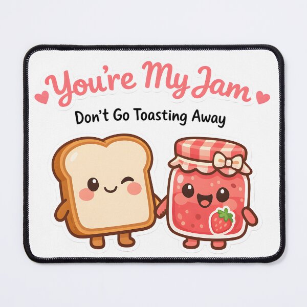 Item preview, You’re My Jam Cute Toast Couple designed and sold by NatalieJeans.