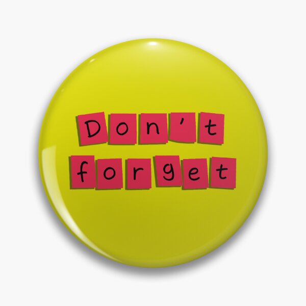 Item preview, "Don't forget" text on a small sticky note! - Red designed and sold by Alan-David.