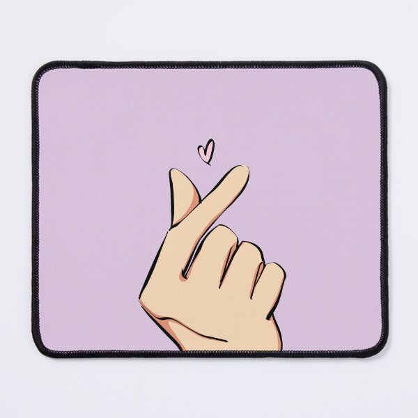Item preview, Finger Heart Cute Aesthetic Design | Tiny Love Big Meaning Quote | Minimal Korean Style Art designed and sold by NA-art725.