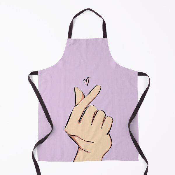 Item preview, Finger Heart Cute Aesthetic Design | Tiny Love Big Meaning Quote | Minimal Korean Style Art designed and sold by NA-art725.
