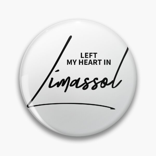 Item preview, Left My Heart In Limassol - Aesthetic Mediterranean Travel Quote designed and sold by ReggieDior.
