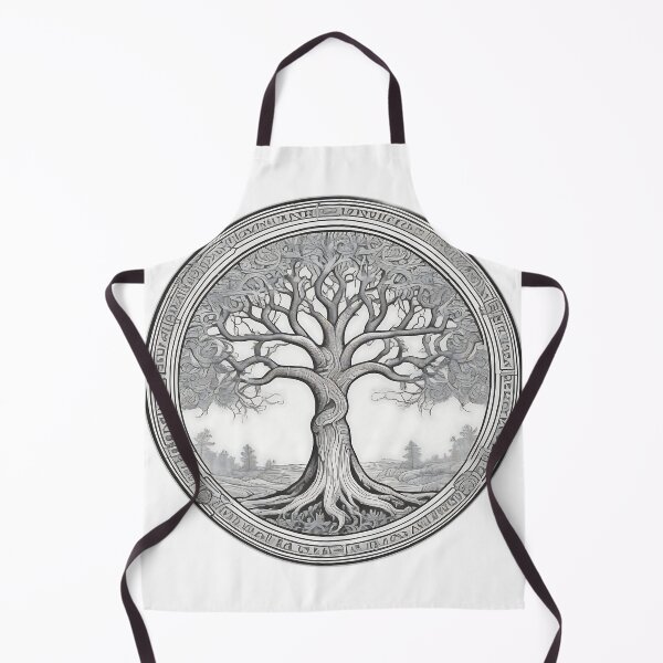 Item preview, Yggdrasil Tree of Life - Norse Mythology Etching Style designed and sold by DarkOriginArts.