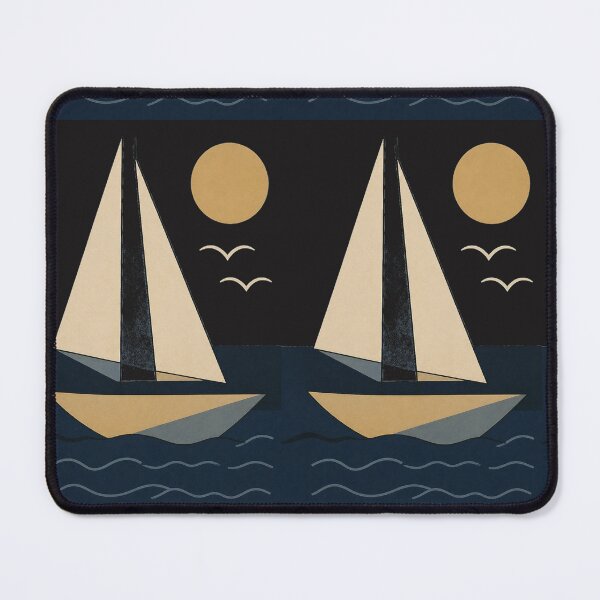 Item preview, Sail Away Minimal – Modern Nautical Geometric Art designed and sold by MWSailingClub.
