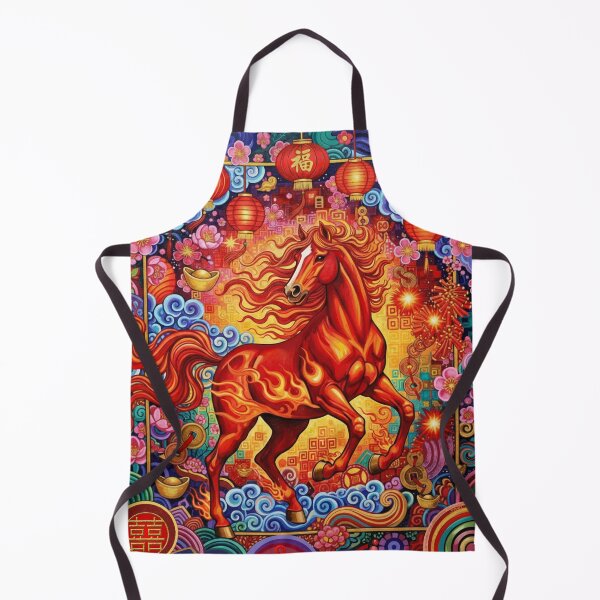 Item preview, Fire Horse Feng Shui Art designed and sold by shantilovesart.
