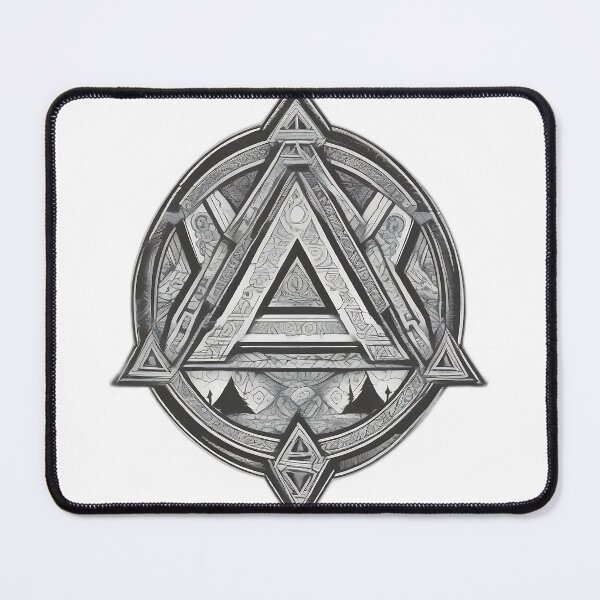 Item preview, Valknut Viking Symbol - Sacred Geometry Norse Etching designed and sold by DarkOriginArts.