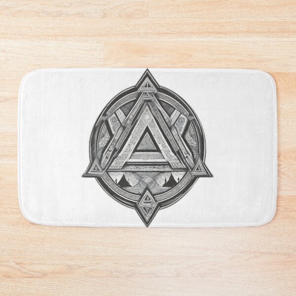 Item preview, Valknut Viking Symbol - Sacred Geometry Norse Etching designed and sold by DarkOriginArts.