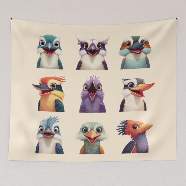 Item preview, Kookaburras designed and sold by bubblyrainbow.