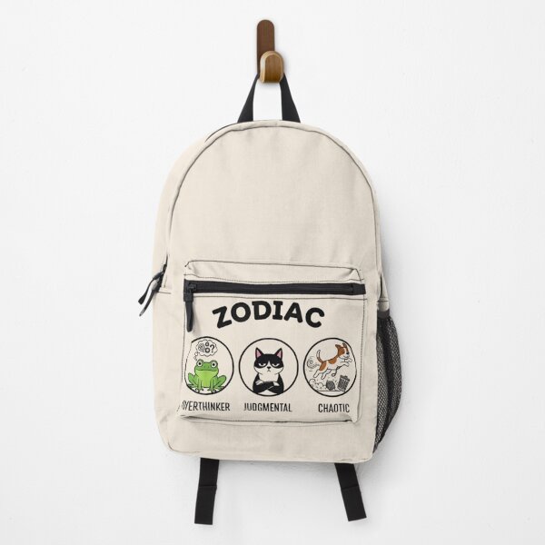 Item preview, Animals as Zodiac Meme Shirt – Chaotic Dog, Judgmental Cat, Overthinking Frog designed and sold by ZyxDes.