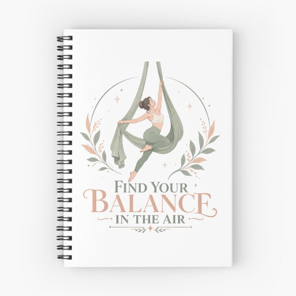 Item preview, Find Your Balance in the Air – Minimalist Aerial Yoga Silhouette in Soft Pastel Aesthetic designed and sold by Pickachoo.