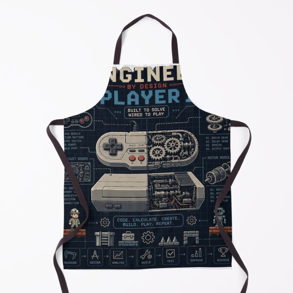 Item preview, Player 1 - Retro Console Exploded Schematic Art designed and sold by 8-Bit-Theory.