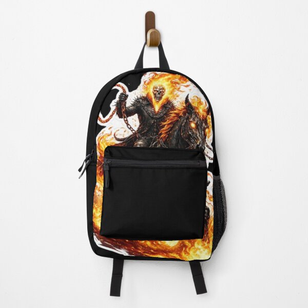 Item preview, Flaming Skeleton Rider Hellfire Horse designed and sold by bhaveshsticker.