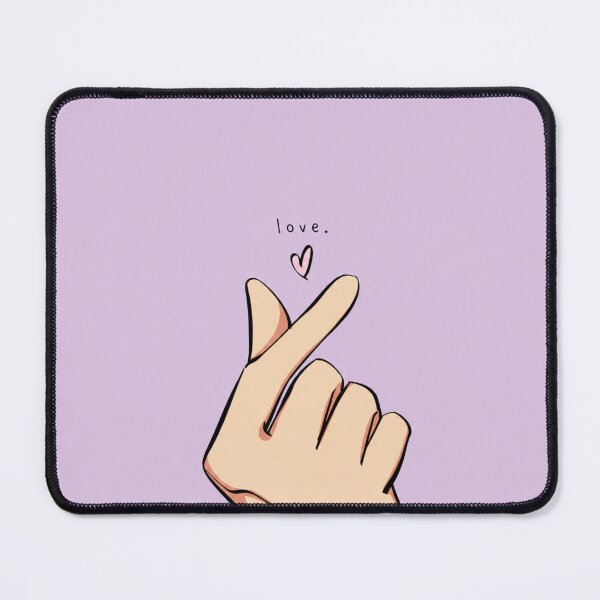 Item preview, Minimal Love Aesthetic Sticker | Finger Heart Korean Style Cute Design | Simple Pastel Romantic Art designed and sold by NA-art725.