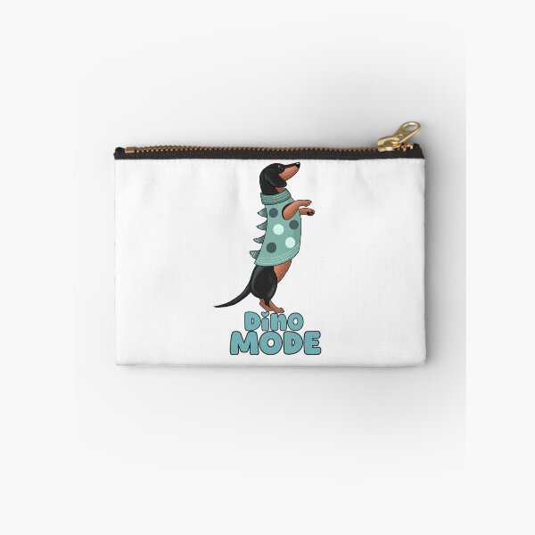Item preview, Cute dachshund in a cosy jumper - Dino mode designed and sold by LittleSausage.