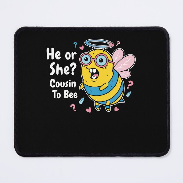 Item preview, Gender Reveal Baby Shower He Or She Cousin To Bee designed and sold by LuminOrb.