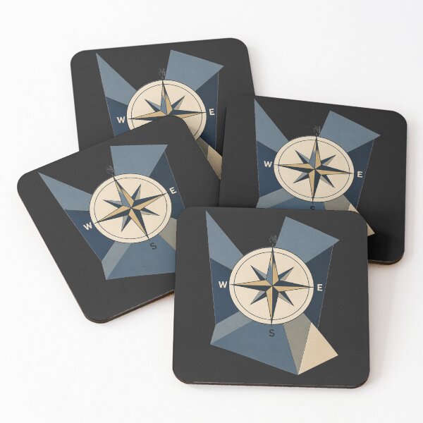 Item preview, Modern Compass Rose – Geometric Nautical Direction Art designed and sold by MWSailingClub.