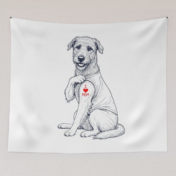 Item preview, Vintage Irish Wolfhound Mom Tattoo Dog Lover designed and sold by TerryConnells.