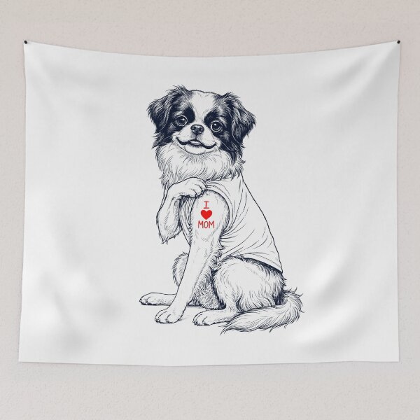 Item preview, Vintage Japanese Chin Mom Tattoo Dog Lover designed and sold by TerryConnells.
