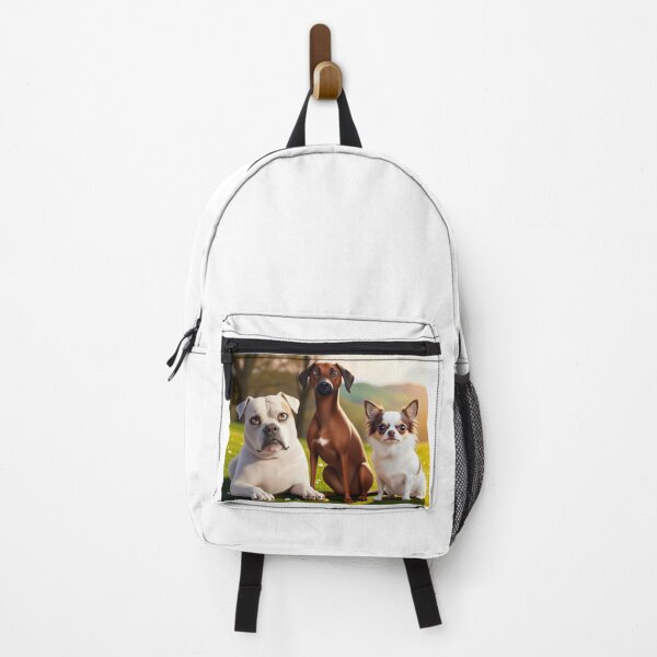 Item preview,  "Three Dog Friends – Boxer, Doberman & Chihuahua in Nature" designed and sold by Lafena.