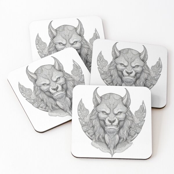 Item preview, Ulfhednar Viking Warrior - Berserker Wolf Spirit Etching designed and sold by DarkOriginArts.