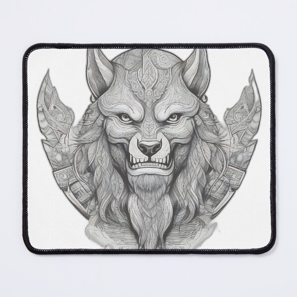 Item preview, Ulfhednar Viking Warrior - Berserker Wolf Spirit Etching designed and sold by DarkOriginArts.