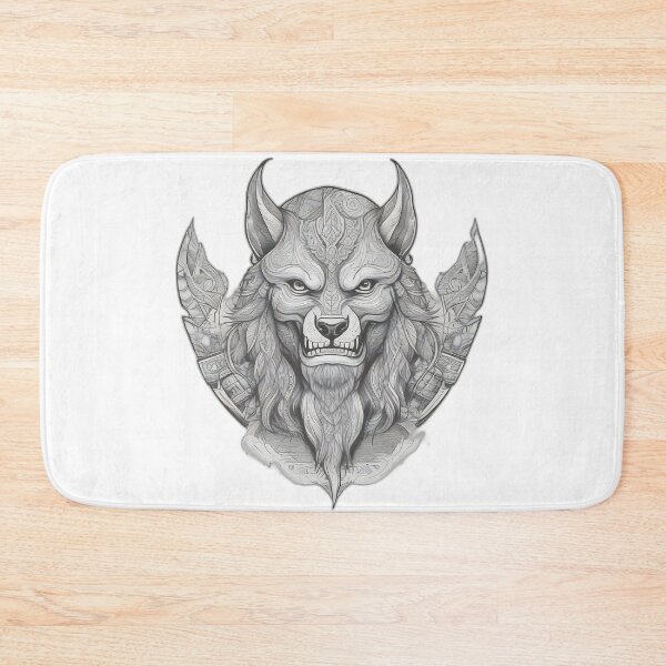 Item preview, Ulfhednar Viking Warrior - Berserker Wolf Spirit Etching designed and sold by DarkOriginArts.