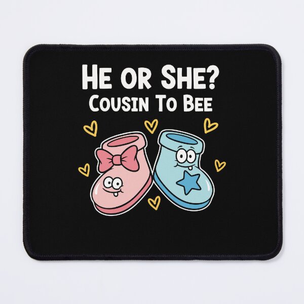 Item preview, Gender Reveal He Or She Cousin To Bee Baby Shower designed and sold by LuminOrb.