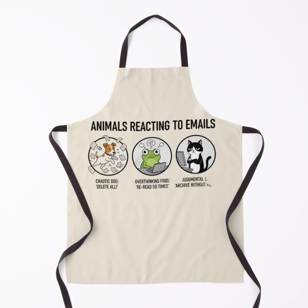 Item preview, Animals Reacting to Emails Shirt – Chaotic Dog Frog Cat Funny Work Meme designed and sold by ZyxDes.
