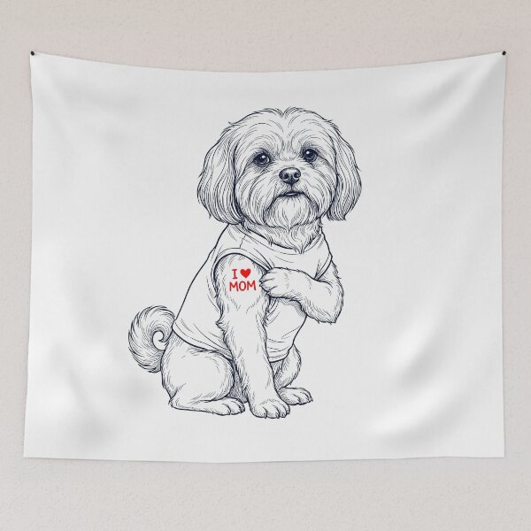 Item preview, Vintage Lhasa Apso Mom Tattoo Dog Lover designed and sold by TerryConnells.