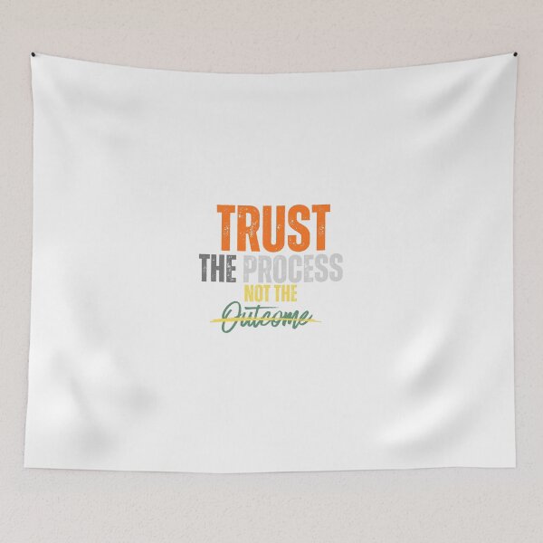 Item preview, Trust The Process Shirt Motivational Gym Quote Hustle Mindset Fitness Inspiration Typography Design designed and sold by HumanError-Club.