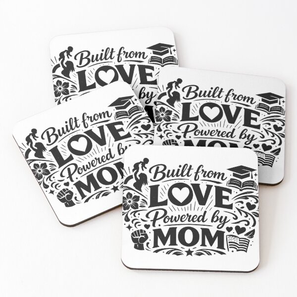 Item preview, Built From Love Powered By Mom – Cute Mother’s Day Quote | Mom Life Gift Design designed and sold by Teetreasure2.