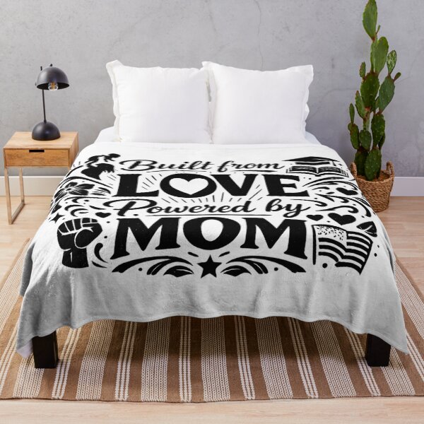 Item preview, Built From Love Powered By Mom – Cute Mother’s Day Quote | Mom Life Gift Design designed and sold by Teetreasure2.