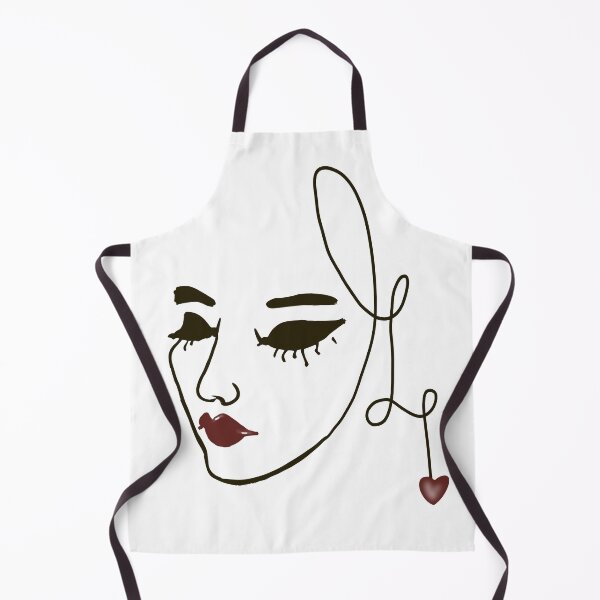 Item preview, Minimalist Hand-Drawn Female Portrait with Heart designed and sold by Senorona.