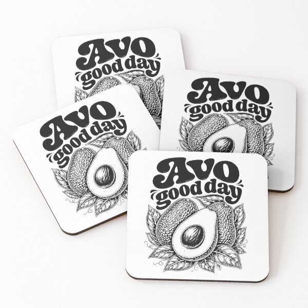 Item preview, Avocado Good Day Retro Vintage Black White Fruit Health Food Organic designed and sold by graphixpolash.